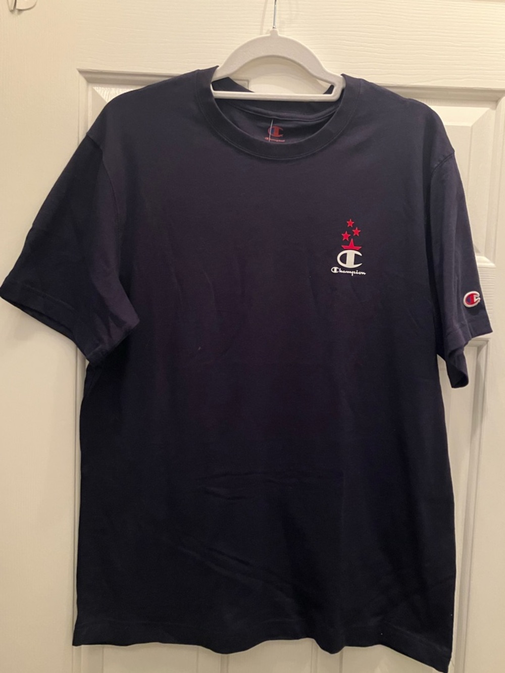 Champion Men's Navy Logo T-Shirt